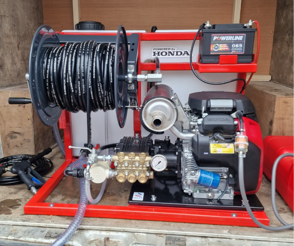 HCM 350 PowerPlate Series Drain Jetter vanpack Honda Vtwin